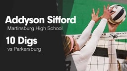 10 Digs vs Parkersburg