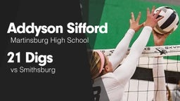 21 Digs vs Smithsburg