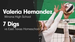 7 Digs vs East Texas Homeschool Sports