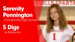 5 Digs vs Batesville 