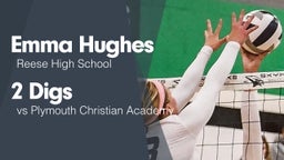 2 Digs vs Plymouth Christian Academy 