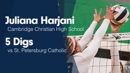 5 Digs vs St. Petersburg Catholic