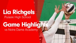 Game Highlights vs Notre Dame Academy