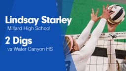 2 Digs vs Water Canyon HS