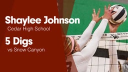 5 Digs vs Snow Canyon 