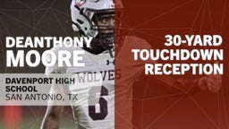 30-yard Touchdown Reception vs Lockhart 