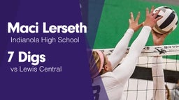 7 Digs vs Lewis Central 