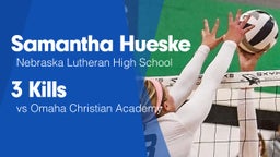 3 Kills vs Omaha Christian Academy 