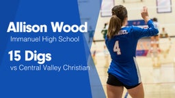15 Digs vs Central Valley Christian
