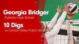 10 Digs vs Central Valley Public Schools