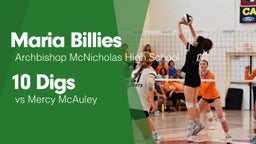 10 Digs vs Mercy McAuley