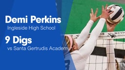 9 Digs vs Santa Gertrudis Academy