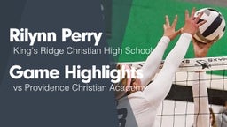 Game Highlights vs Providence Christian Academy 