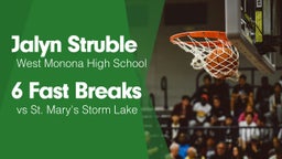 6 Fast Breaks vs St. Mary's Storm Lake