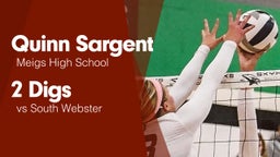 2 Digs vs South Webster 