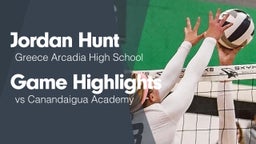 Game Highlights vs Canandaigua Academy 