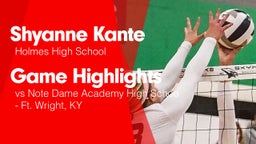 Game Highlights vs Note Dame Academy High Schoo - Ft. Wright, KY