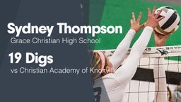 19 Digs vs Christian Academy of Knoxville