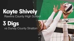 3 Digs vs Dundy County Stratton