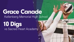 10 Digs vs Sacred Heart Academy
