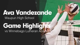 Game Highlights vs Winnebago Lutheran Academy 