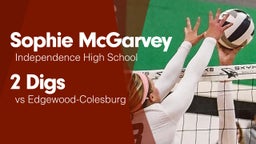 2 Digs vs Edgewood-Colesburg 