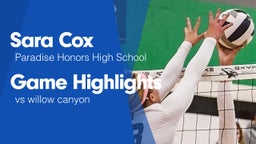 Game Highlights vs willow canyon