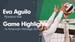 Game Highlights vs American Heritage School
