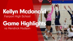 Game Highlights vs Hendrick Hudson 
