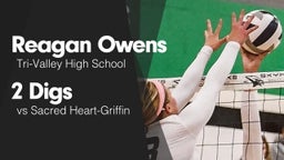 2 Digs vs Sacred Heart-Griffin 