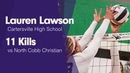 11 Kills vs North Cobb Christian 