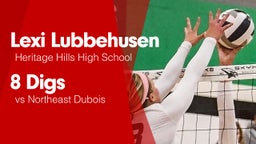 8 Digs vs Northeast Dubois 