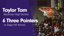 6 Three Pointers vs Sage Hill School
