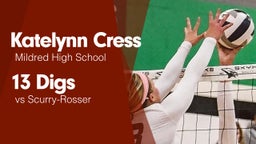 13 Digs vs Scurry-Rosser 