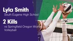 2 Kills vs Springfield  Oregon Women's Volleyball