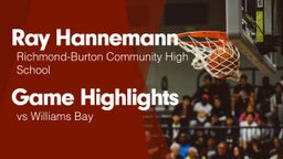 Game Highlights vs Williams Bay 