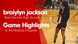 Game Highlights vs Archbishop Chapelle 