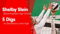 5 Digs vs Strawberry crest high