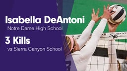 3 Kills vs Sierra Canyon School