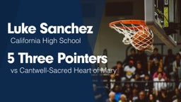5 Three Pointers vs Cantwell-Sacred Heart of Mary 