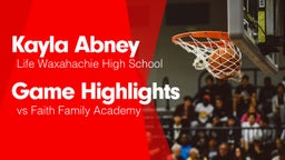 Game Highlights vs Faith Family Academy