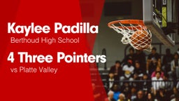 4 Three Pointers vs Platte Valley 