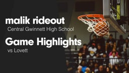 Game Highlights vs Lovett 