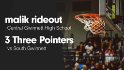 3 Three Pointers vs South Gwinnett