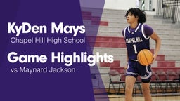 Game Highlights vs Maynard Jackson 