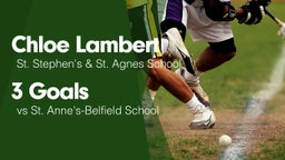 3 Goals vs St. Anne's-Belfield School