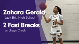 2 Fast Breaks vs Grays Creek
