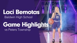 Game Highlights vs Peters Township 