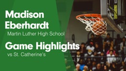 Game Highlights vs St. Catherine's 