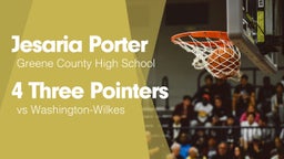 4 Three Pointers vs Washington-Wilkes 